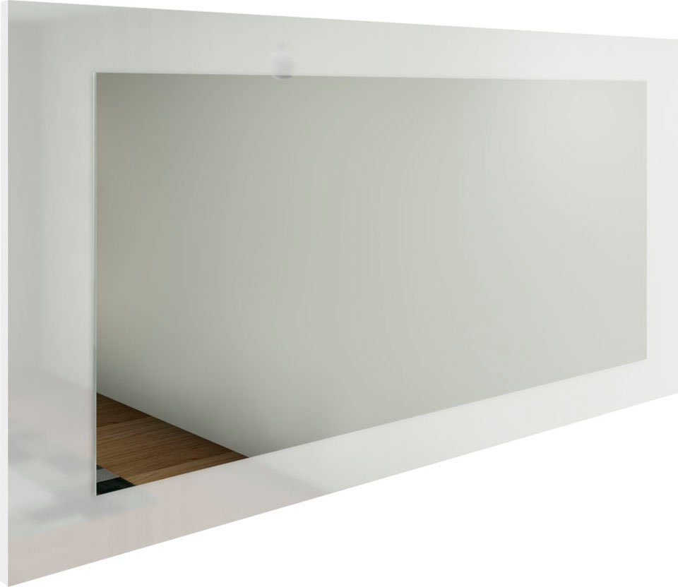 borchardt Möbel Spiegel Finn 89x45cm, moderner Spiegel mit Rahmen, hochkant oder quer montierbar