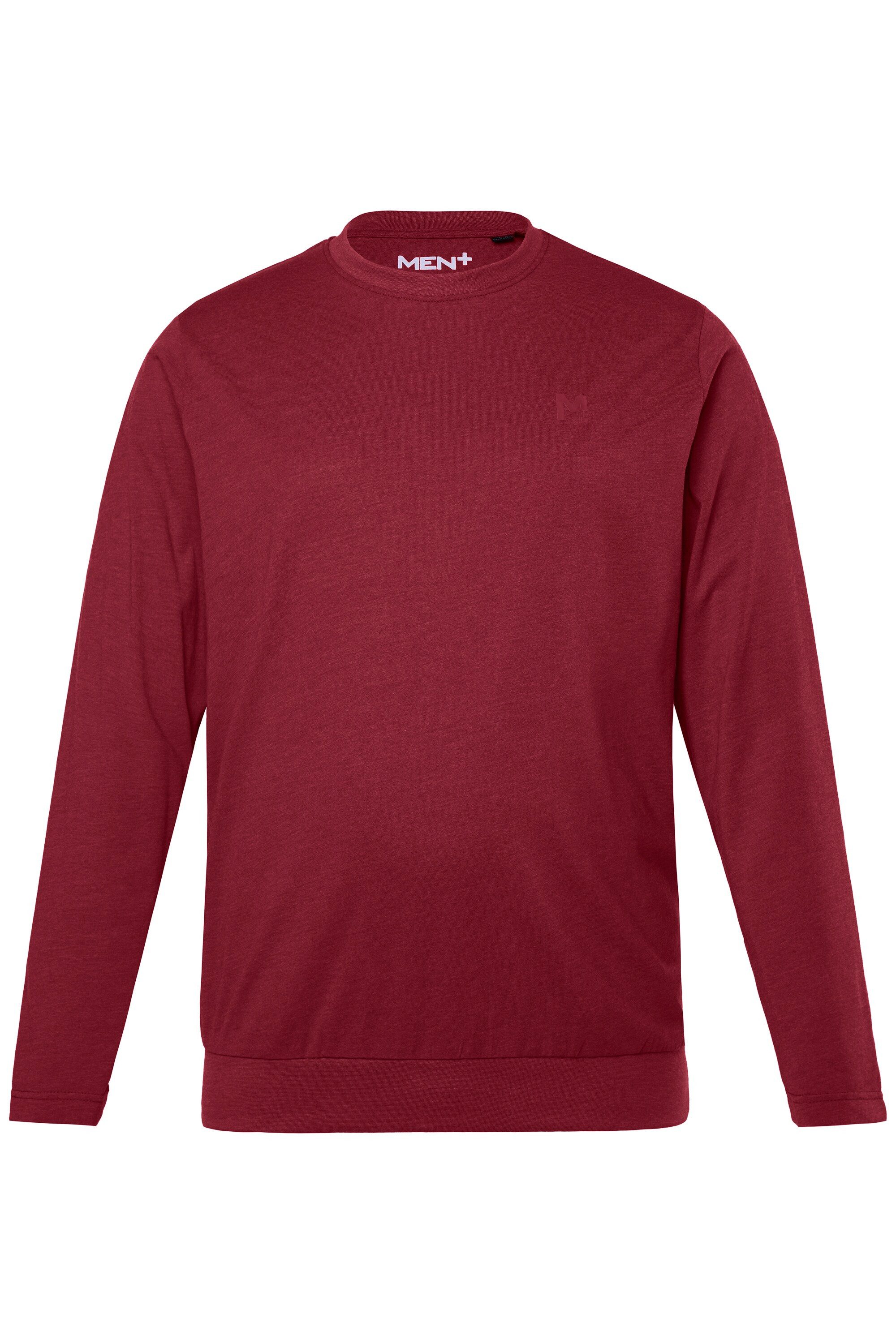 Men Plus T-Shirt Men+ Langarmshirt Bauchfit Spezialschnitt Basic günstig online kaufen