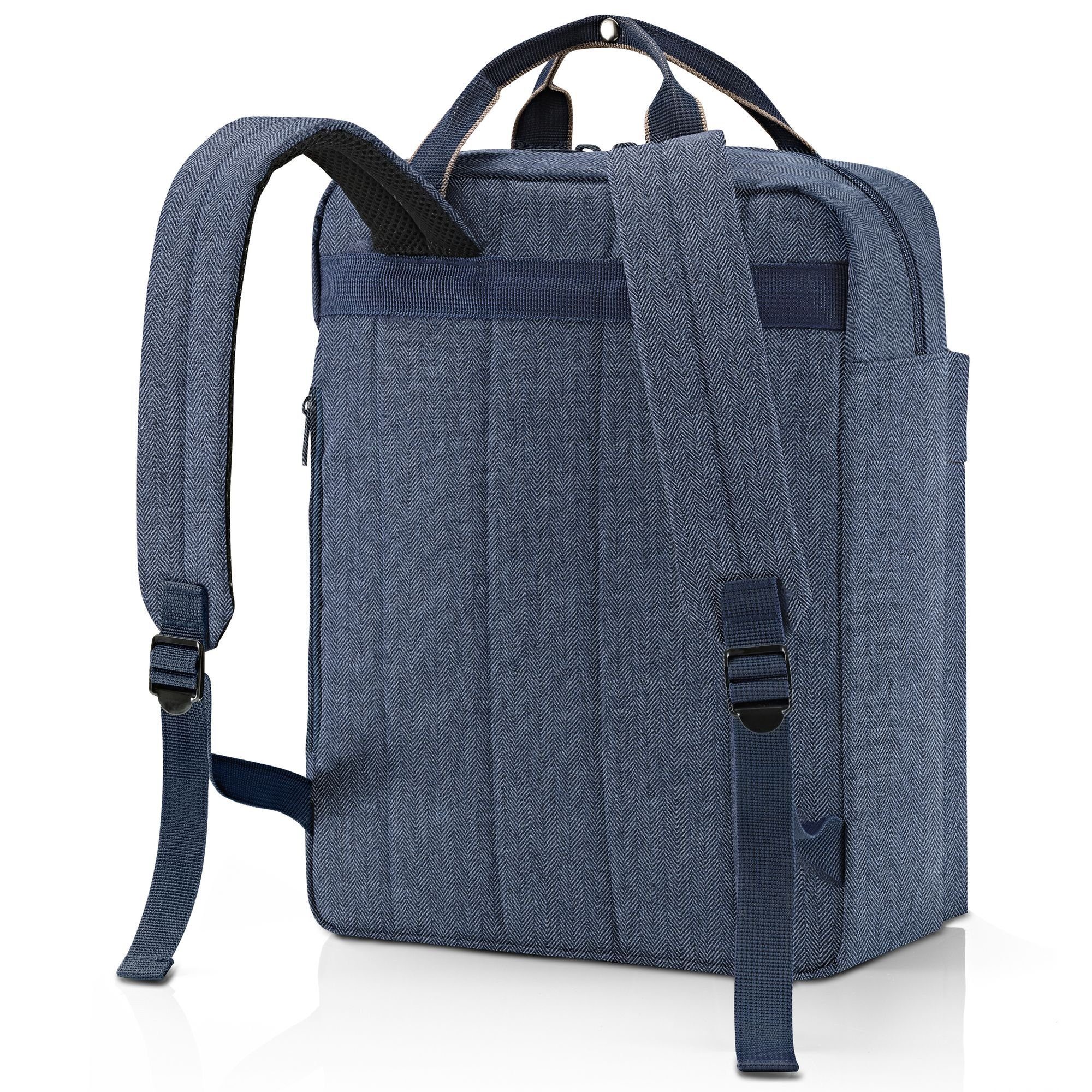 herringbone blue REISENTHEL® Daypack Travelling, Polyester dark