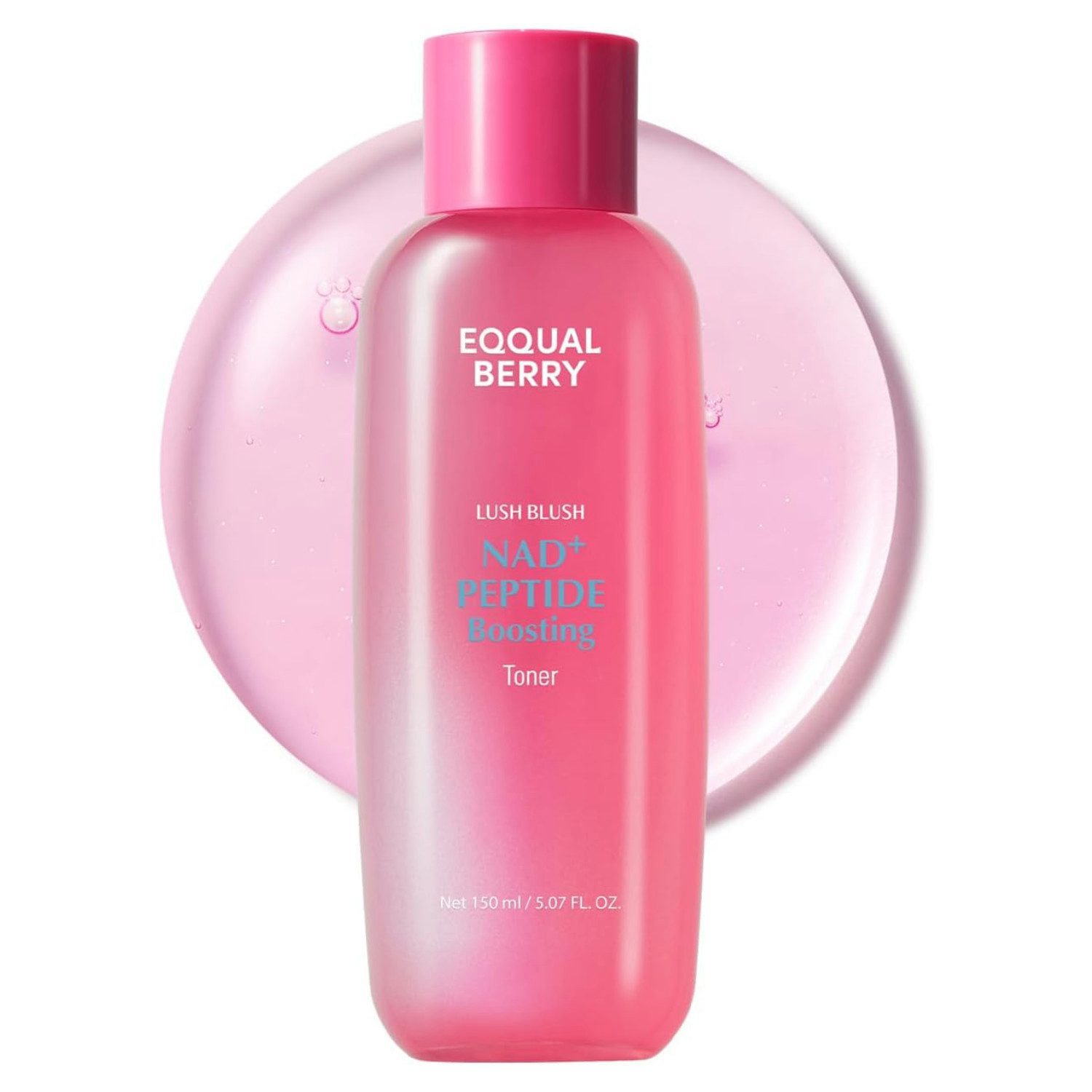 Eqqualberry Toner NAD+ Peptide Boosting Toner 150ml – Anti-Aging Gesichtswasser mit 13 Peptiden, Ceramide Pearl Complex & Granatapfel, Korean Skincare, Toner für Festigkeit & Strahlung, alle Hauttypen