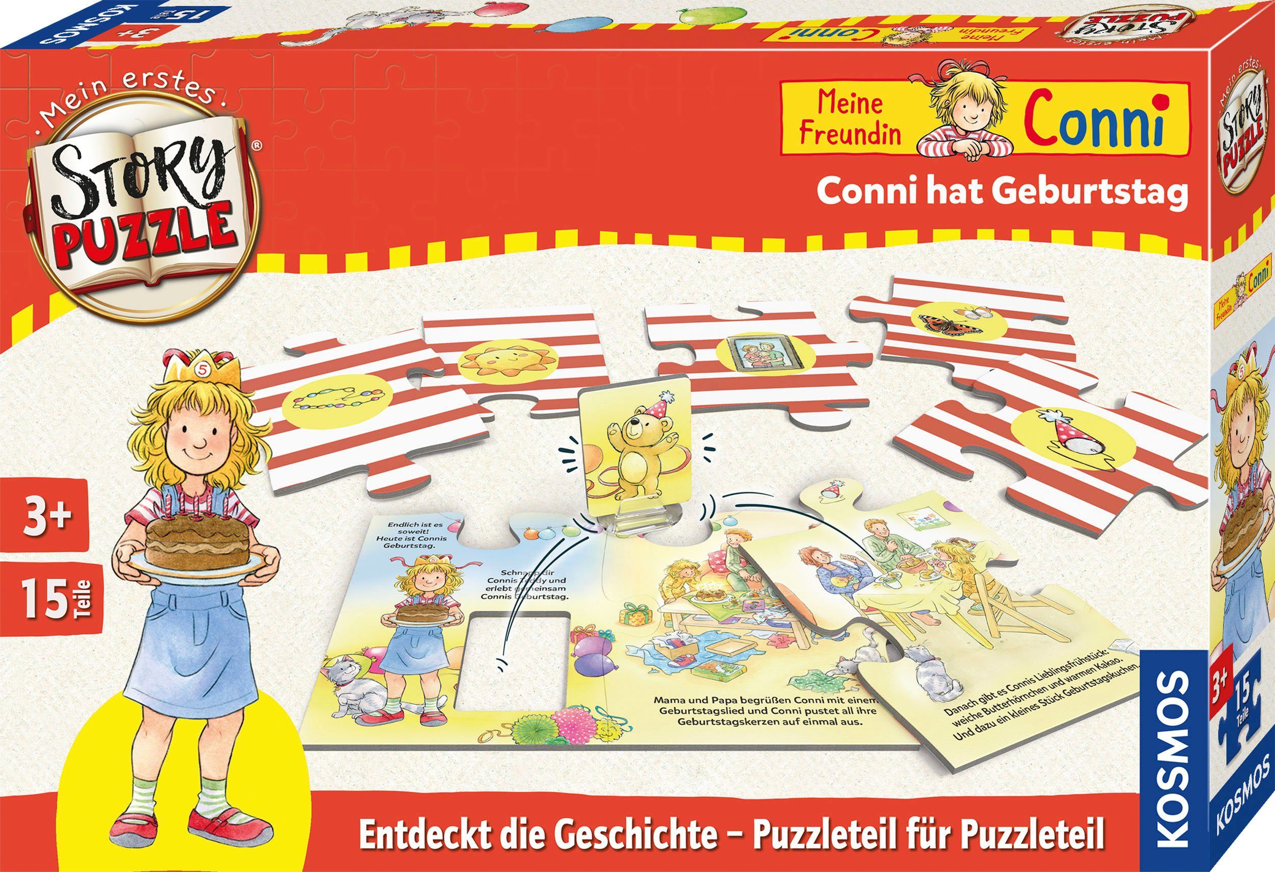 Kosmos Puzzle Mein erstes Story-Puzzle - Conni hat Geburtstag, 15 Puzzletei günstig online kaufen