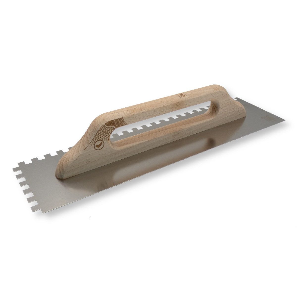 DEWEPRO Glättekelle DEWEPRO Schweizer Glättekelle mit Zahnung 10x10 mm Modell Swiss