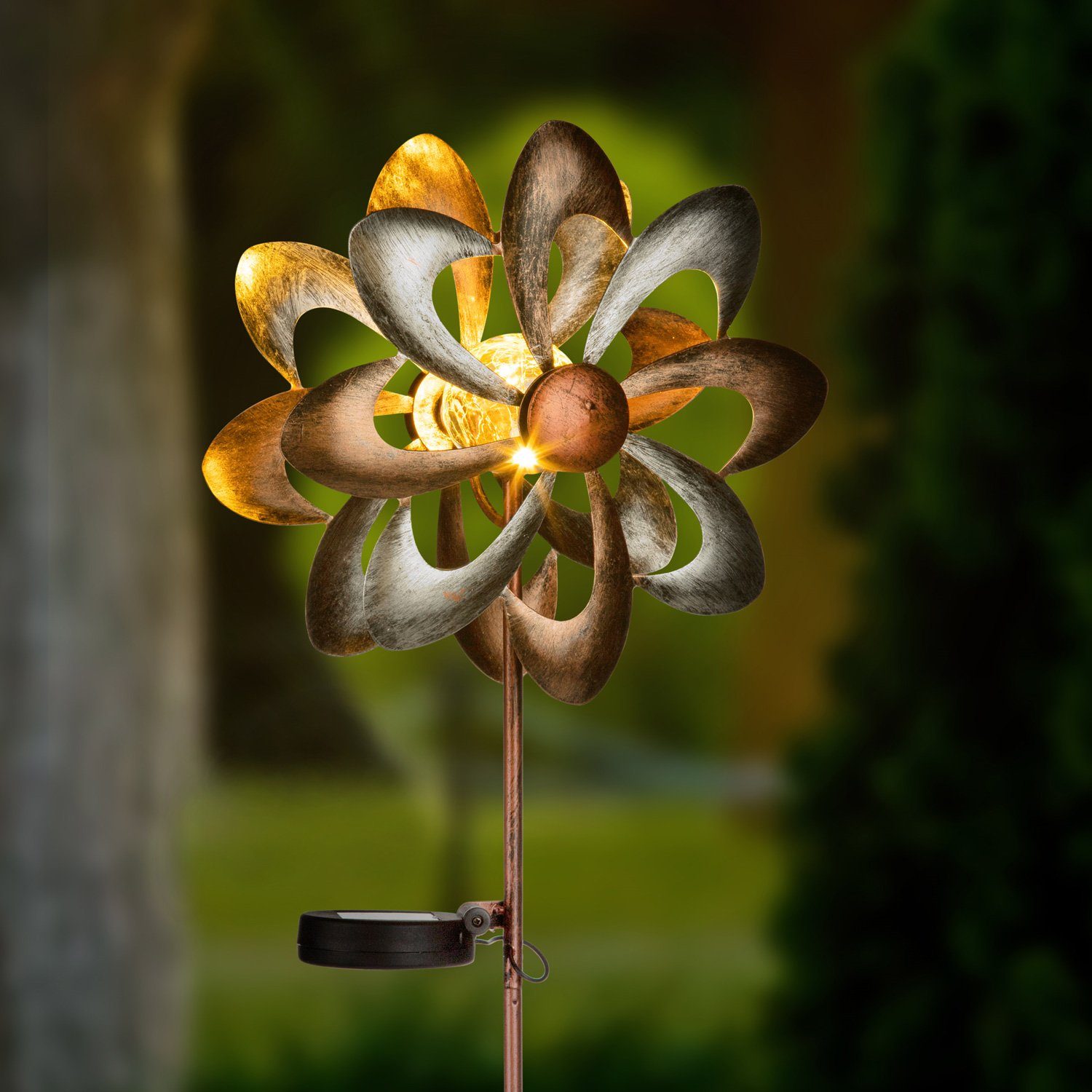 MARELIDA LED Solarleuchte »LED Solar Windrad DekoWindrad mit Solar