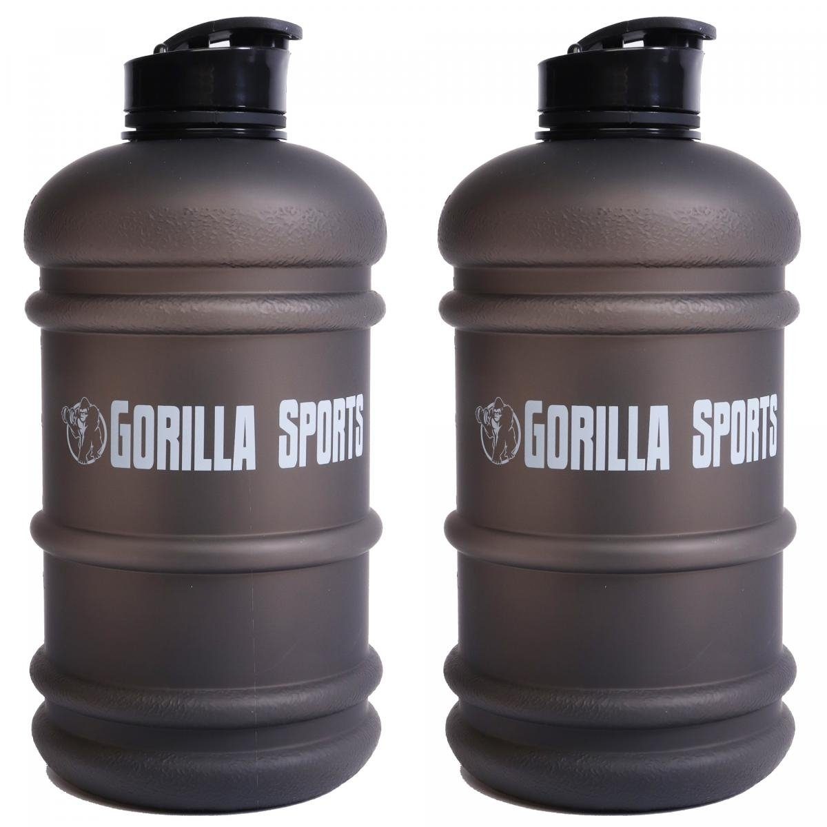 Trinkflasche 2er - Sportflasche Wasserflasche, Gallone, 2,2 Set, SPORTS Auslaufsichere GORILLA l,