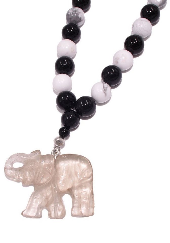 Firetti Kette mit Anhänger Schmuck Geschenk, Mala, zu Kleid, Shirt, Jeans,  Sneaker! Anlass Geburtstag Weihnachten, Halsschmuck mit niedlichem Anhänger  »Elefant«