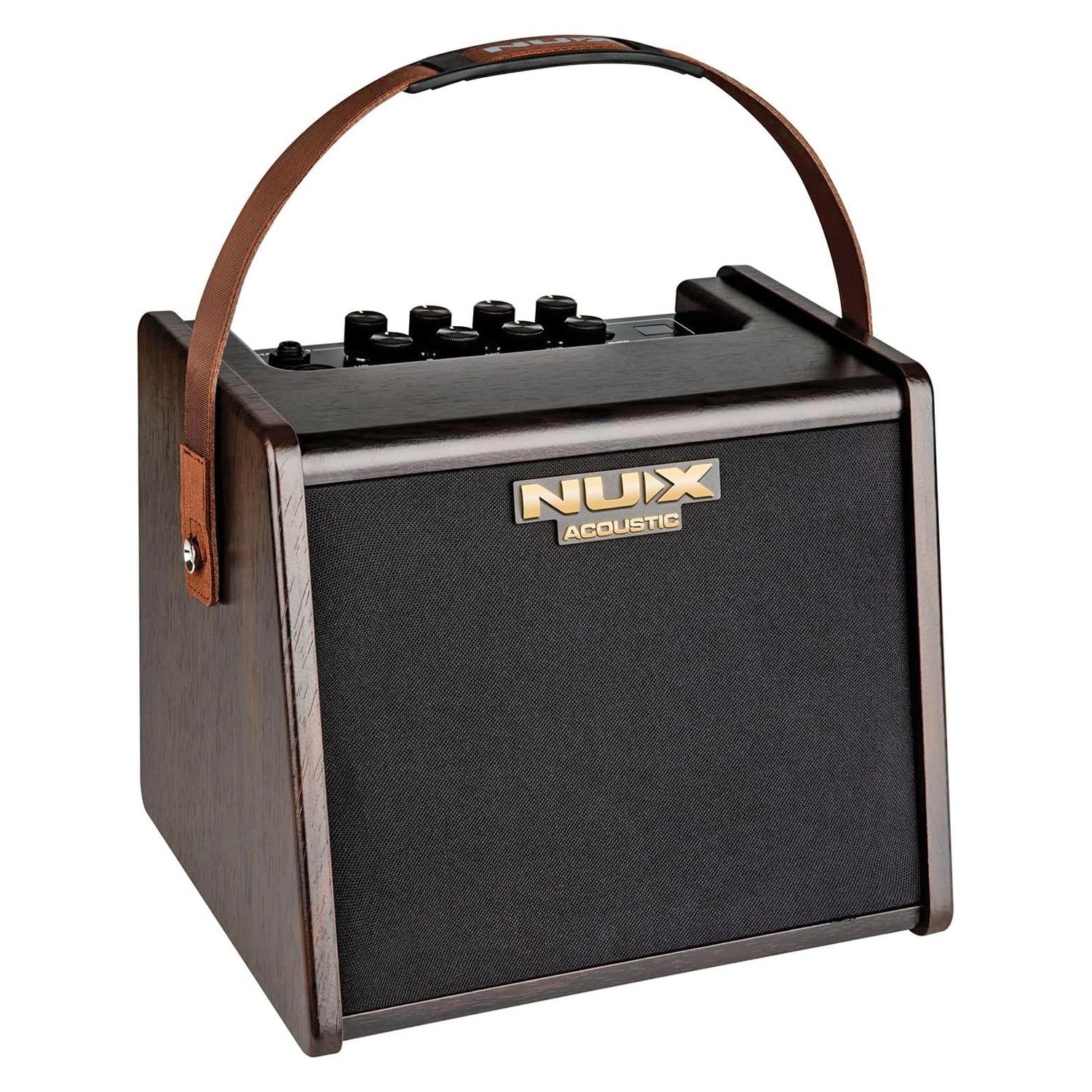 Nux Nux AC-25 Tragbarer Akustik-Gitarren-Verstärker Verstärker (25,00 W, kompakter Akustik-Verstärker)