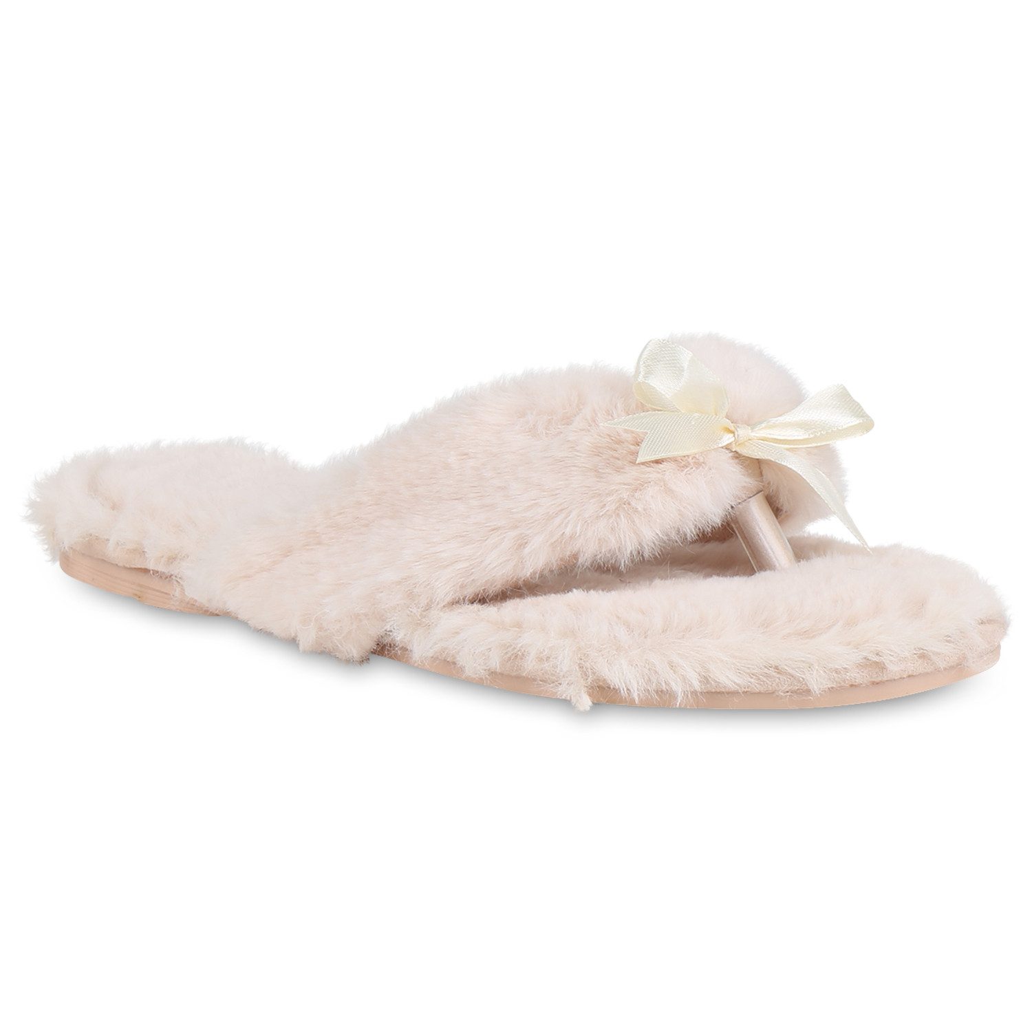 VAN HILL 818526 Zehentrenner Damen Hausschuhe Warm Gefütterte Sandalen Zehe günstig online kaufen