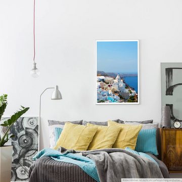 Sinus Art Poster Landschaftsfotografie 60x90cm Poster Santorini Griechenland