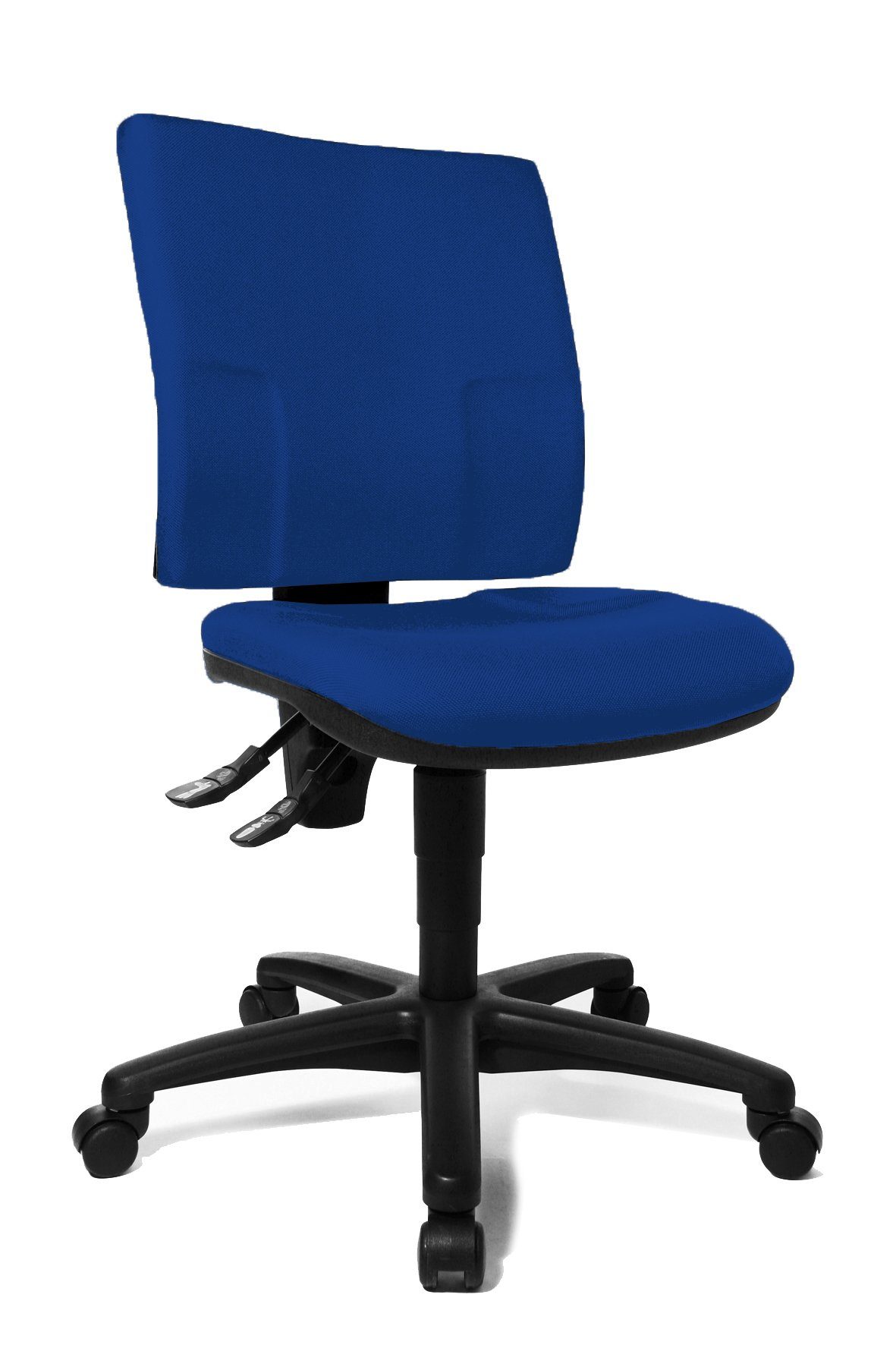 Steelboxx Drehstuhl Bürodrehstuhl, gepolstert, Kunststofffußkreuz, GS zertifiziert (1), #NAME? Bezug: Blau