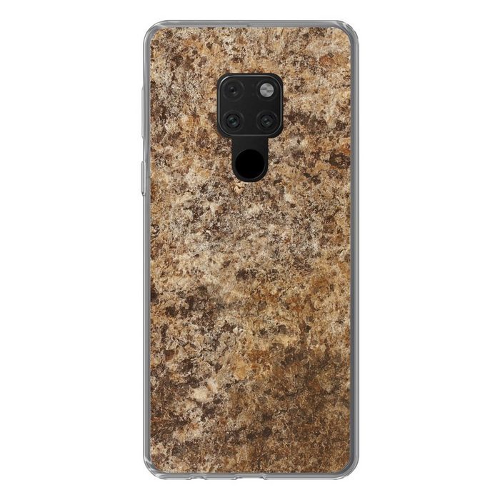 MuchoWow Handyhülle Granit - Design - Struktur - Stein - Braun Phone Case Handyhülle Huawei Mate 20 Silikon Schutzhülle RV10989