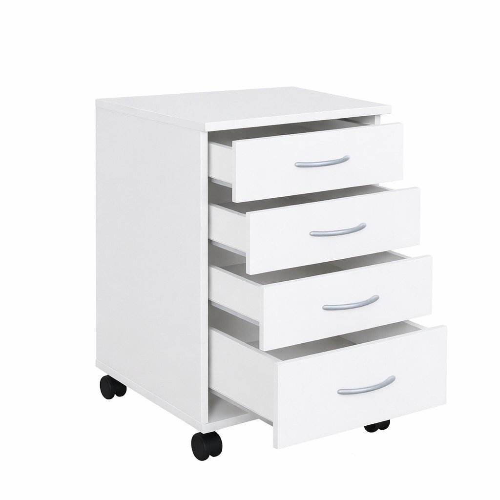 bv-vertrieb Rollcontainer Rollcontainer 4 Schubladen Schubcontainer Bürocontainer Büroschrank