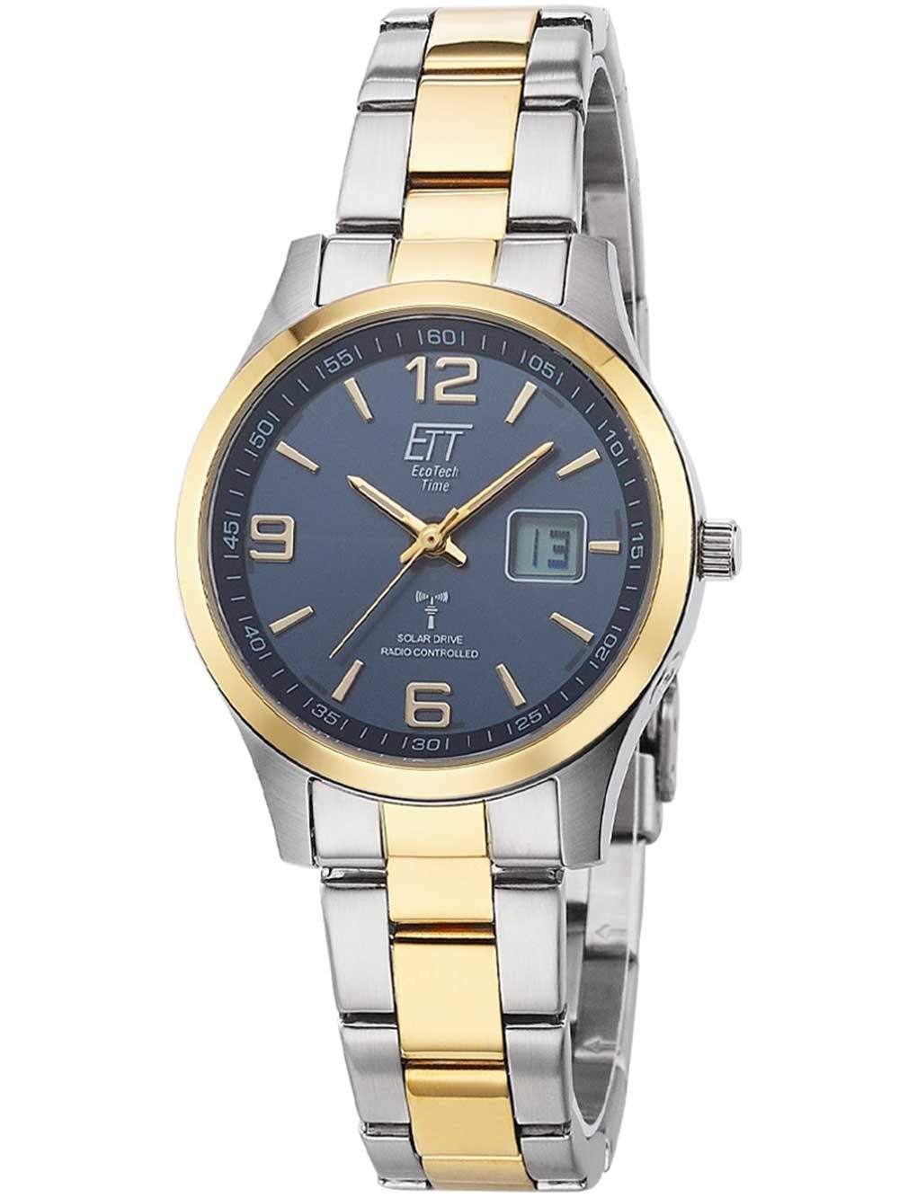 ETT Eco Tech Time Quarzuhr ETT ELS-11600-32M Solar Drive Funkuhr Gobi Damenuhr 34mm 10ATM ETT ELS-11600-32M Solar Drive Funkuhr Gobi Damenuhr 34mm 10ATM