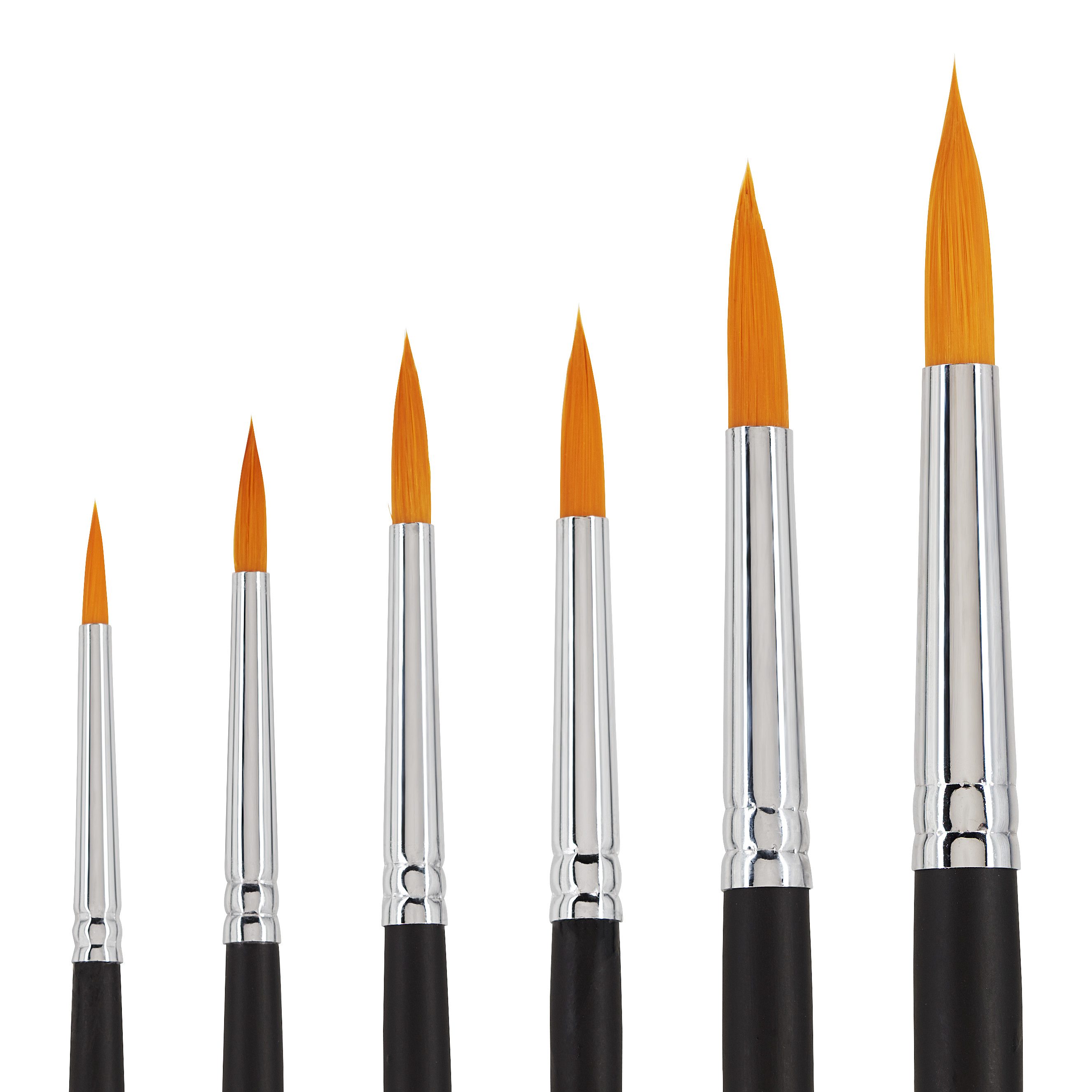 VBS Malpinsel Pinsel-Set BASIC Rundpinsel, 6er-Set