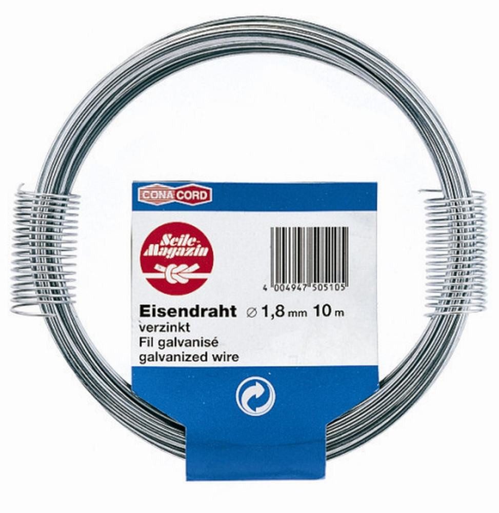 Aco Draht Conacord Eisendraht Ø 1,8 mm x 10 m verzinkt