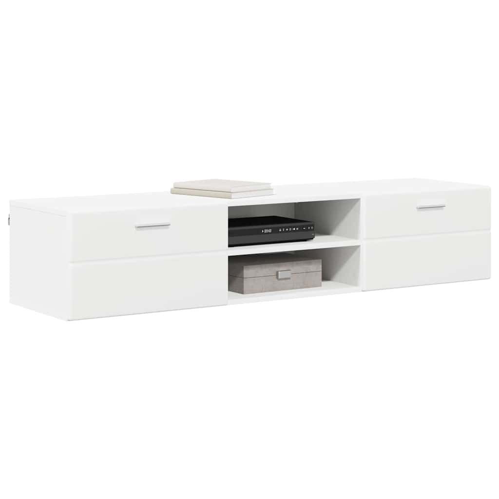 vidaXL TV-Schrank 150 x 39 x 30 cm TV-Schränk mit Schubladen Weiß 150x39x30 cm Spanplatt