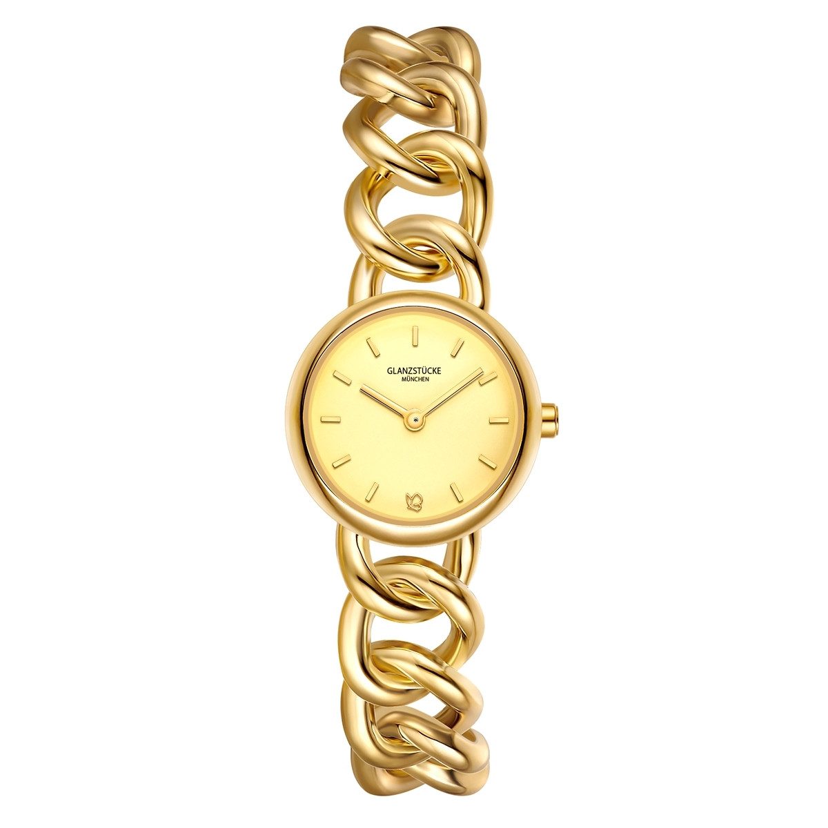 Quarzuhr gelbgold
