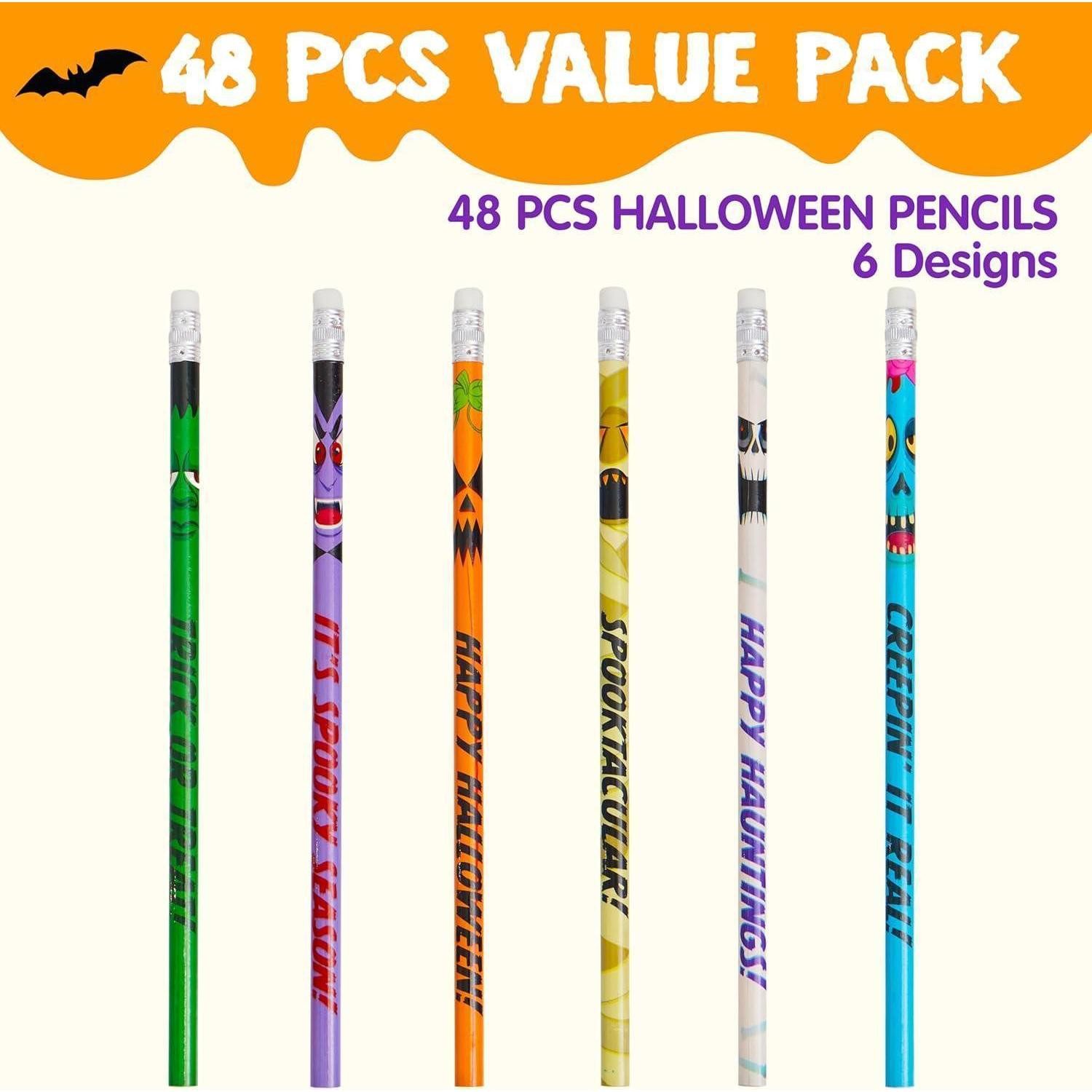 LuxusKollektion Bleistift Bleistifte Halloween 48 Radiergummis Halloween-Figuren-Bleistifte