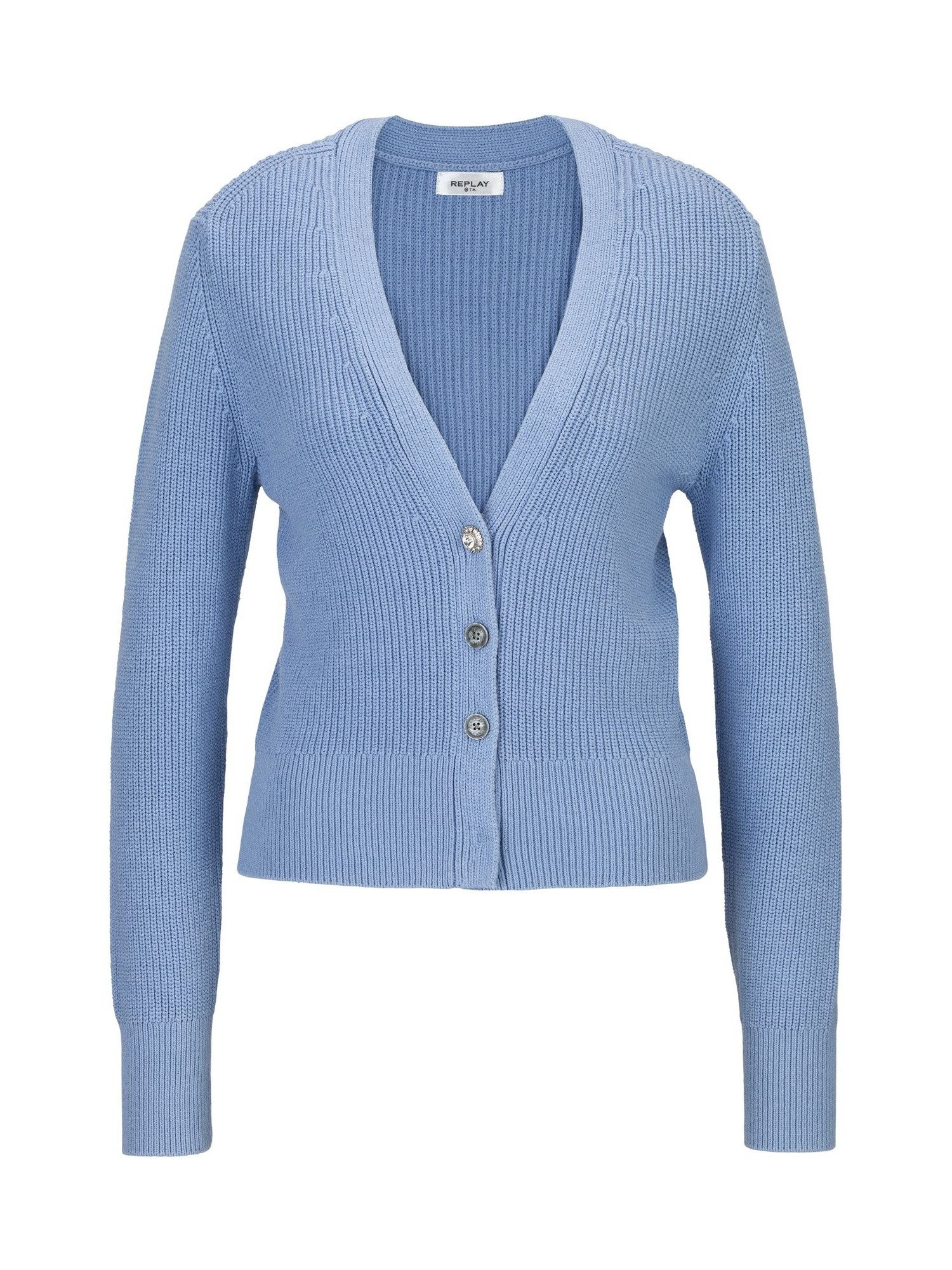 Replay Cardigan Cardigan mit Schmuckkopf