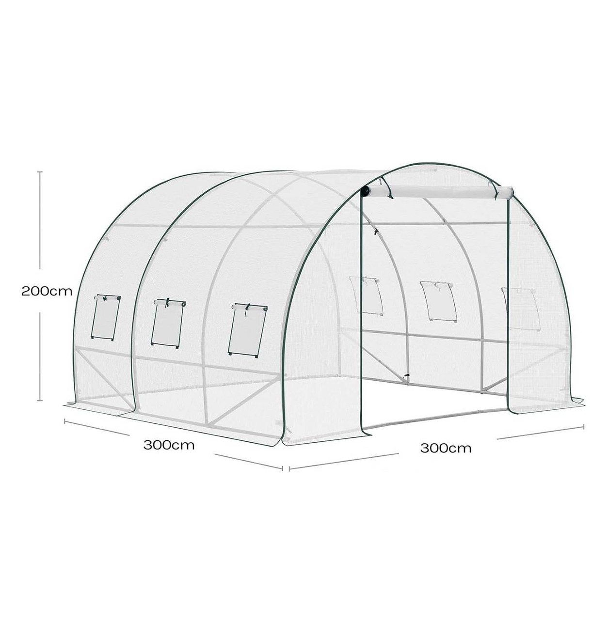 Woltu Tomatengewächshaus, BxTxH: 300 x ...
