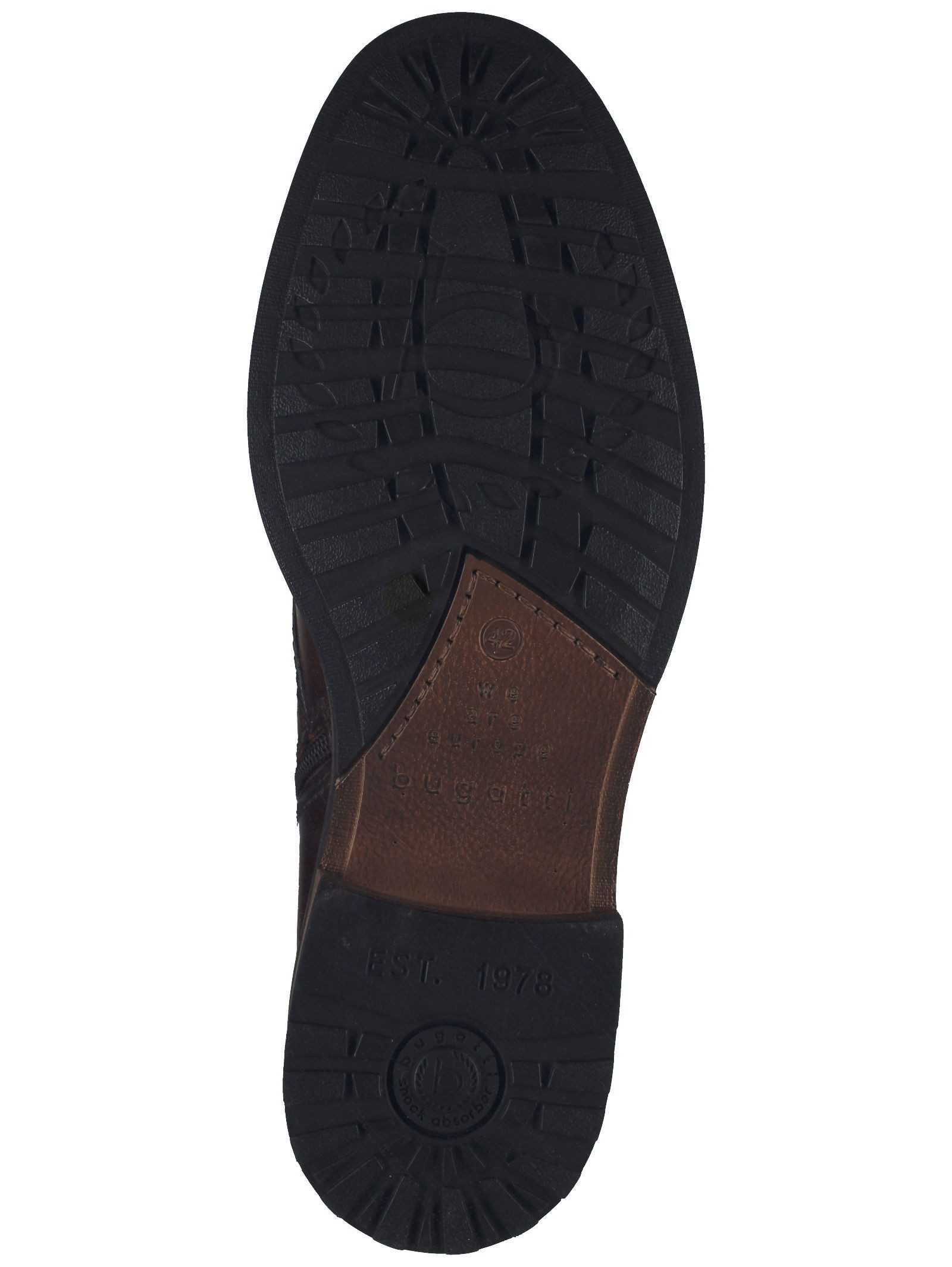 bugatti Stiefelette Nappaleder Schnürstiefelette