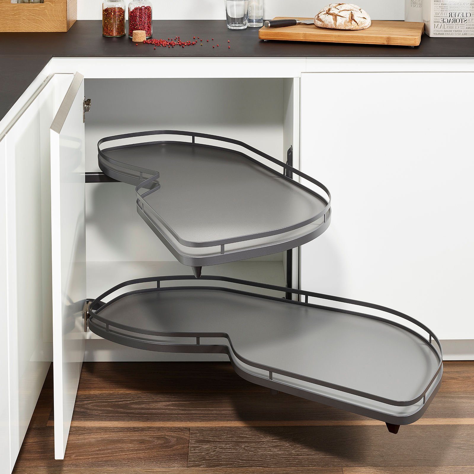 Kesseböhmer Auszugsboden Eckschrank-Schwenkauszug LeMans II anthrazit, für günstig online kaufen