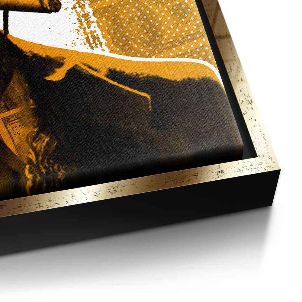 DOTCOMCANVAS® Leinwandbild Gold | goldener Rahmen