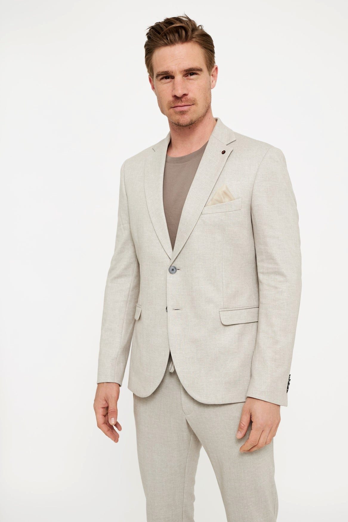 ZUITABLE Anzugsakko Sakko DiNick 221605-220, Lt. Beige