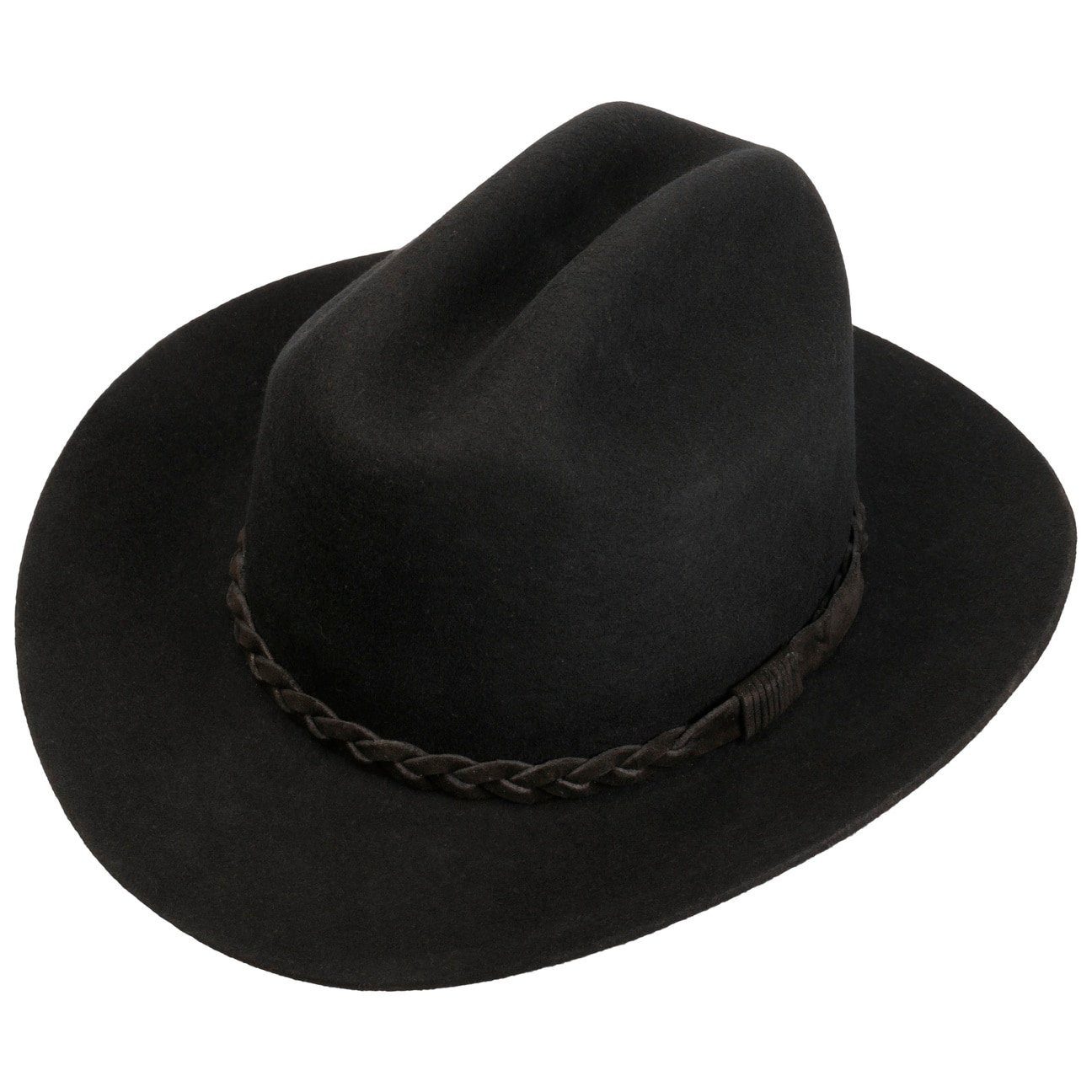 Lierys Cowboyhut (1-St) Wollhut mit Lederband, Made in Italy