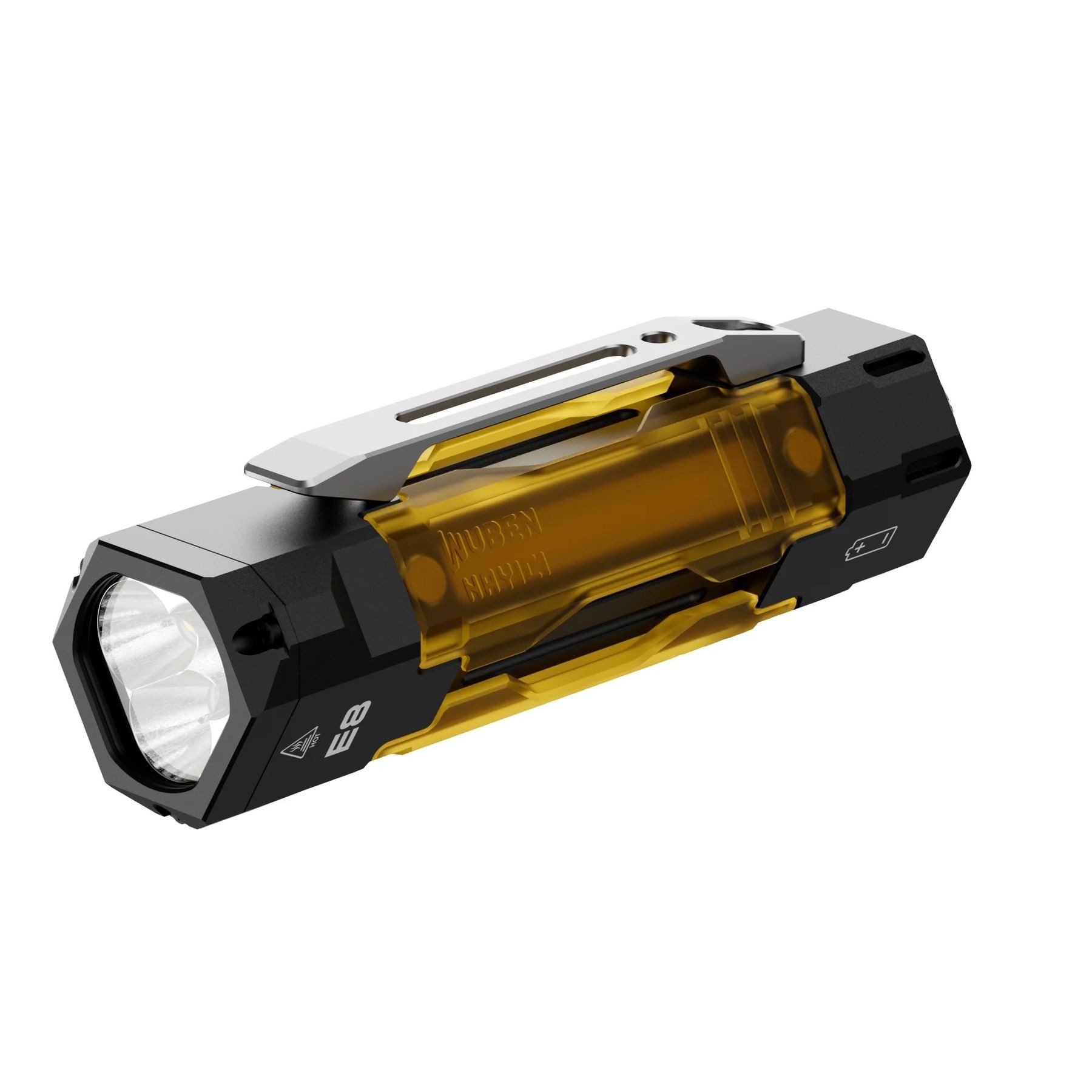 Wuben Handleuchte E8 – Kompakte, modulare EDC‑Lampe mit UV‑Licht - inkl. rot und (1-St)