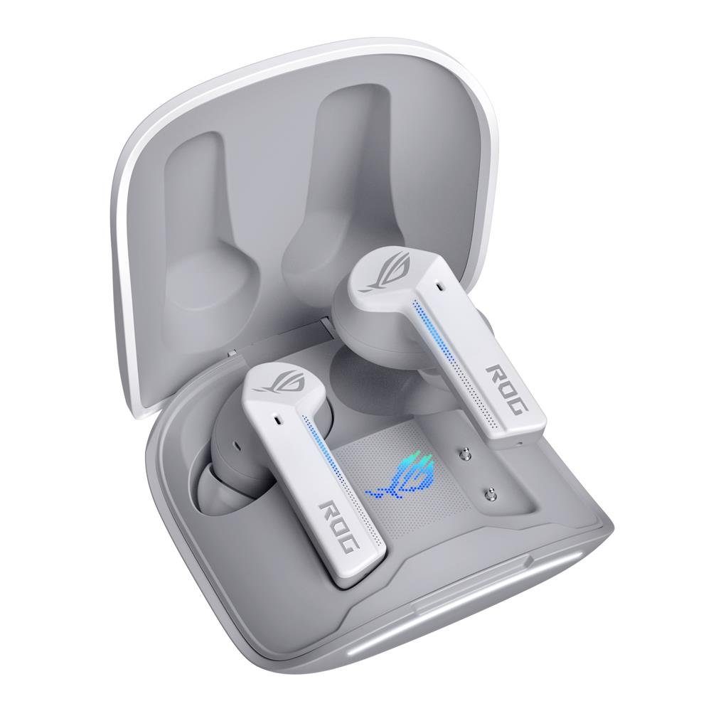 Asus ROG Cetra wireless In-Ear-Kopfhörer (Active Noise Cancelation, Google Assistant, Siri, Samsung Bixby, Amazon Alexa, Bluetooth, Moonlight White, ANC, wasserdicht, weiß, Wireless)