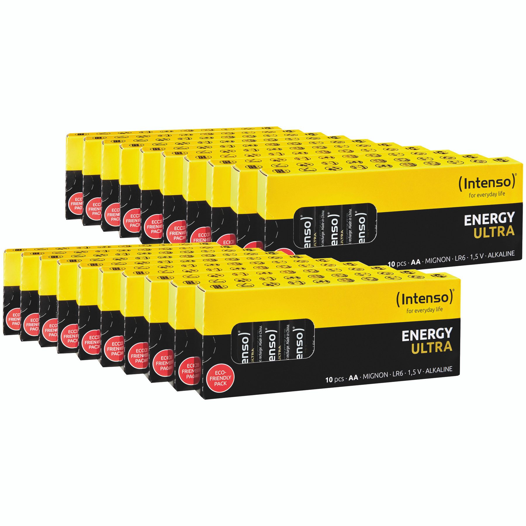 Intenso INTENSO Mignon-Batterie-Set Energy Ultra, AA LR06, Alkaline, 200 Stück Batterie