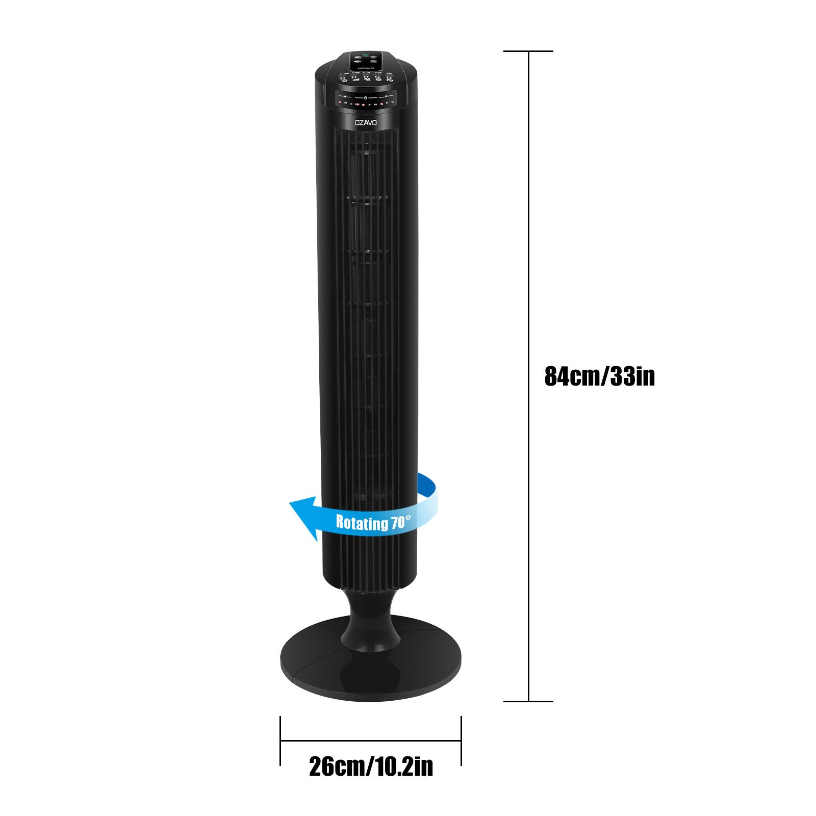 OZAVO Turmventilator 3 Belüftungsmodi, 97,5cm Standventilator günstig online kaufen
