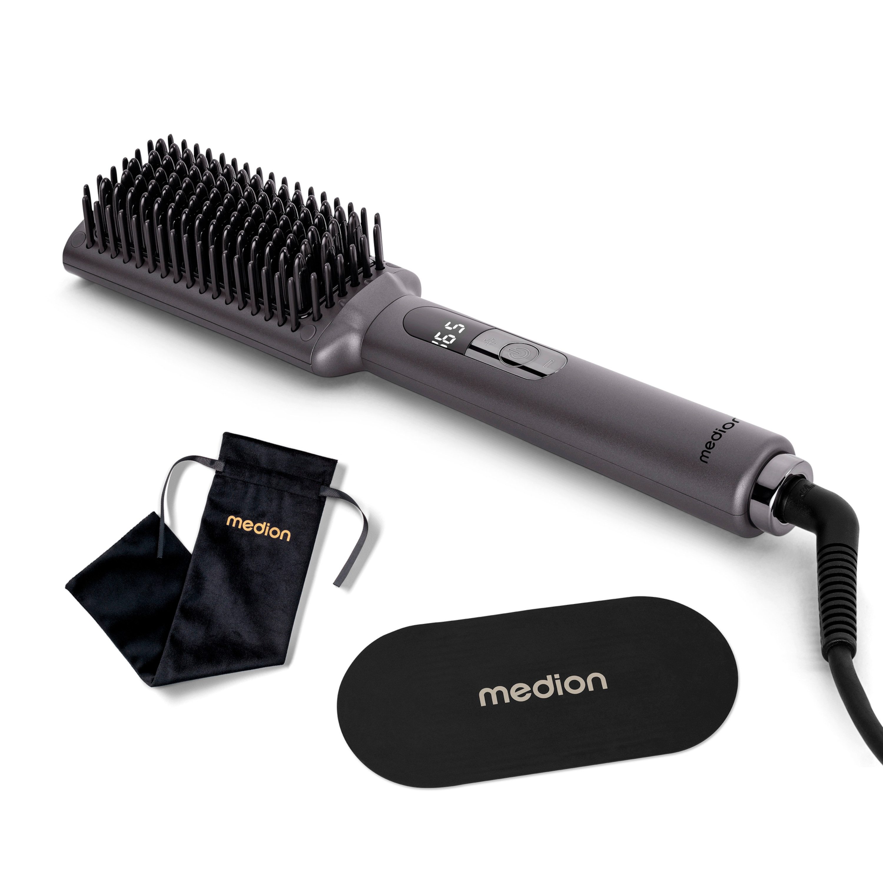 Medion® Elektrohaarbürste MEDION Glättbürste HB1 (MD19859)