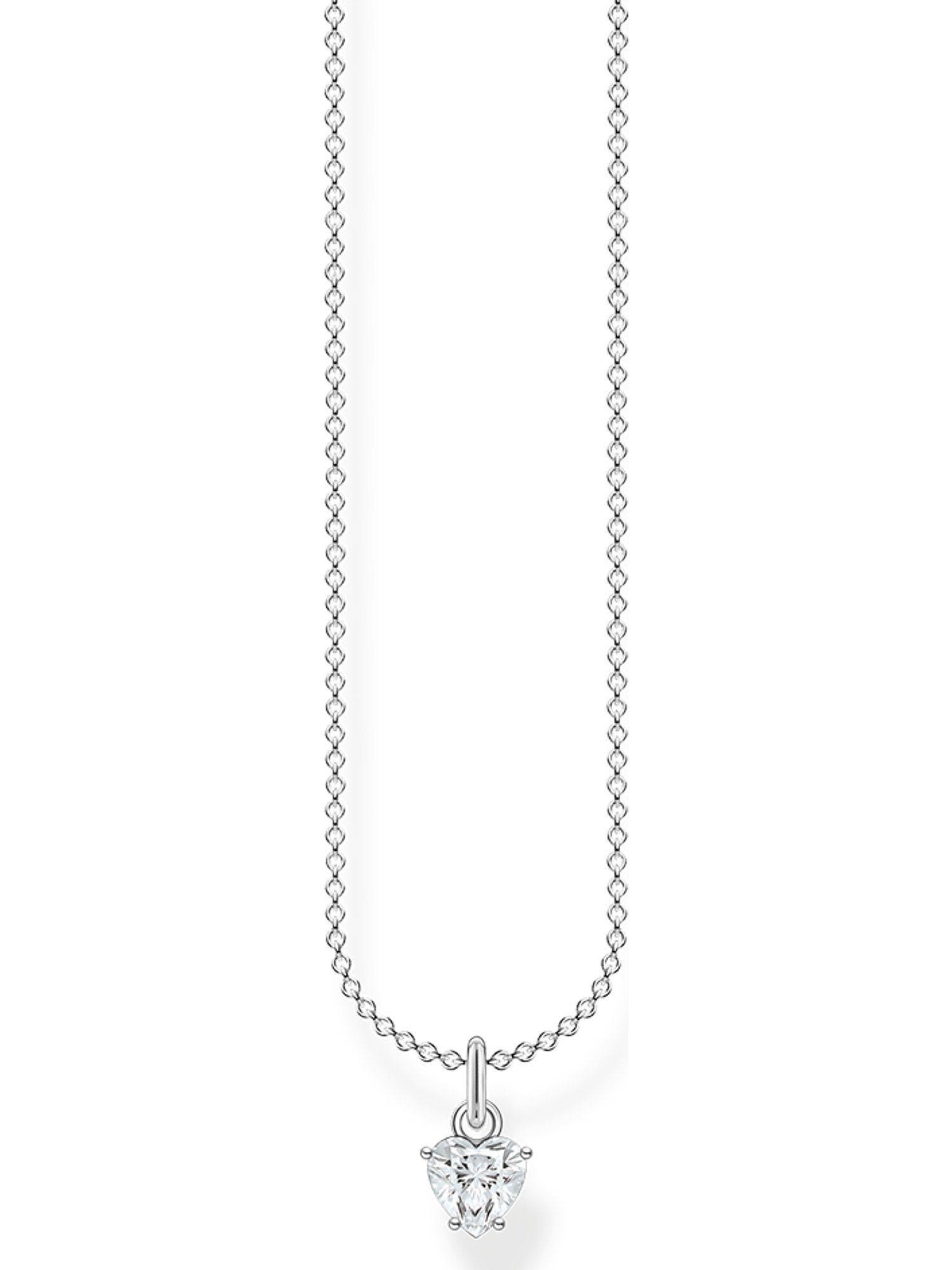 THOMAS SABO Silberkette Thomas Sabo Damen-Kette 925er Silber 1 Zirkonia