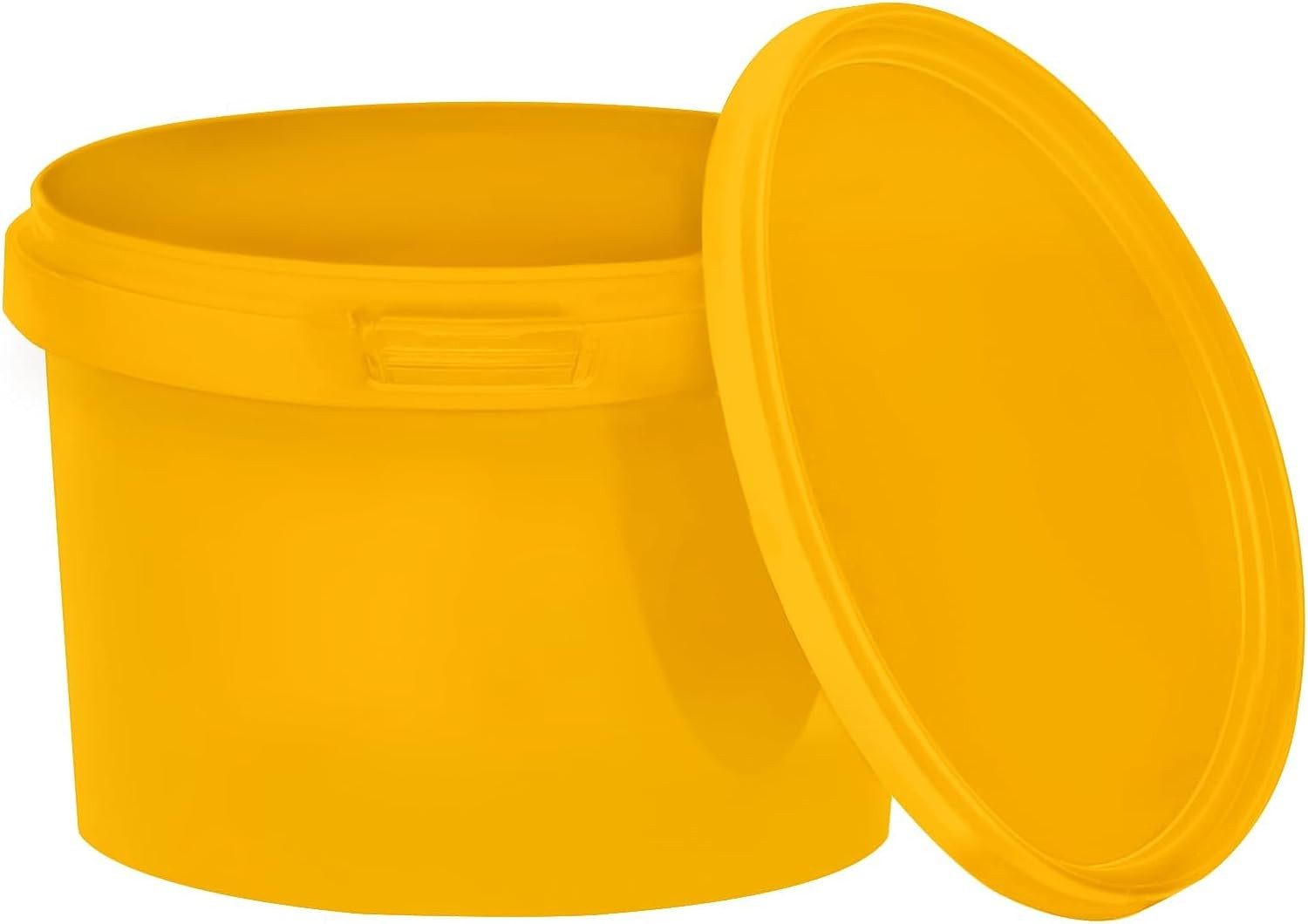 BENBOW Putzeimer Eimer mit Deckel 30 20 10 5 3 1 0,5 L Viele Farben Lebensmittelecht, (1-tlg., PZH-, BRC- und DIN-ISO-zertifiziert), für Lebensmittel, Farben, Chemikalien