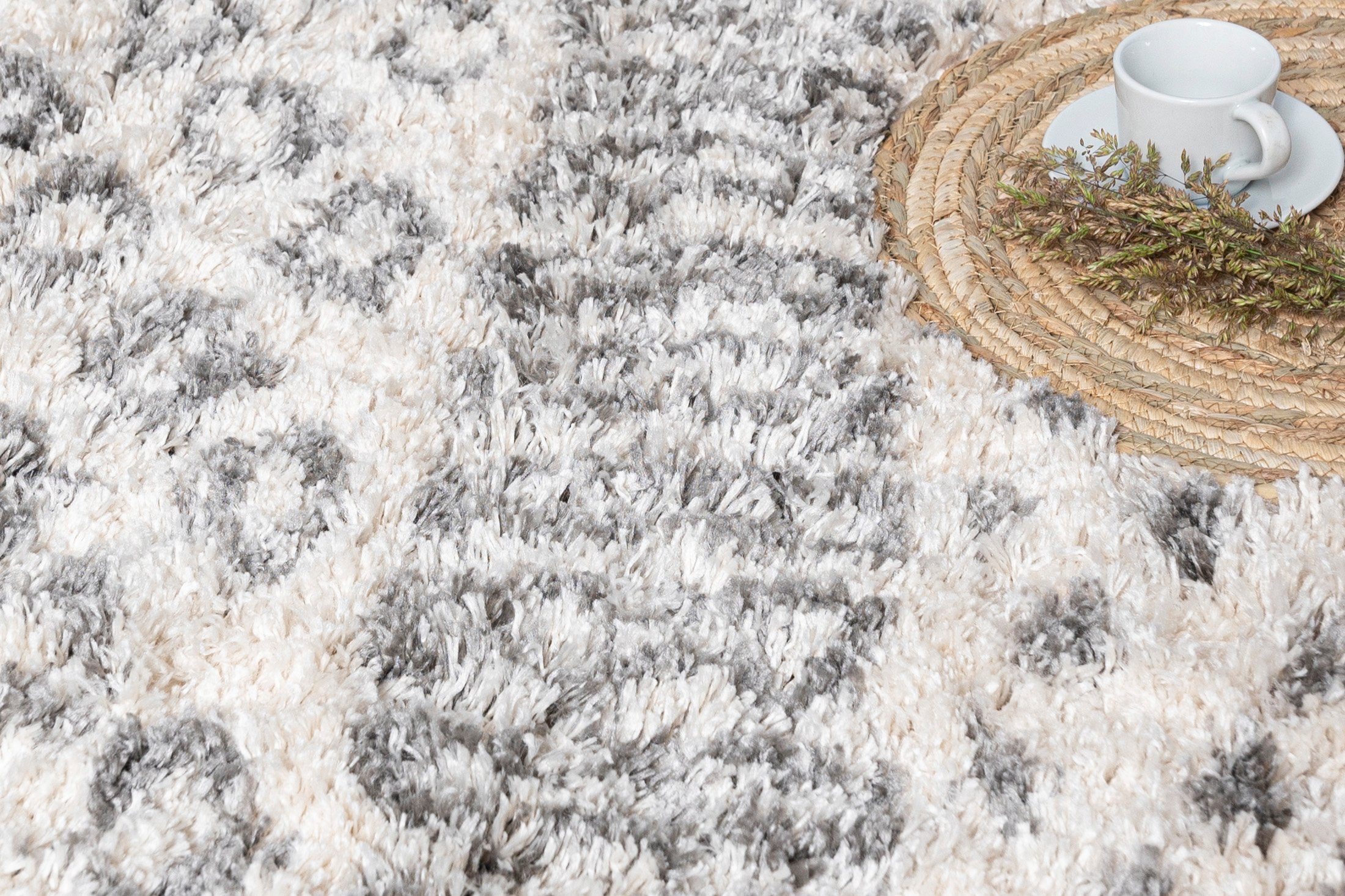 Mazovia Läufer Läufer Hochflor Shaggy für Wohnzimmer - Höhe 35 mm Fransen Creme, 70 x 200 cm, Pflegeleicht, Boho - look, Langflor, Rechteckig, Weich