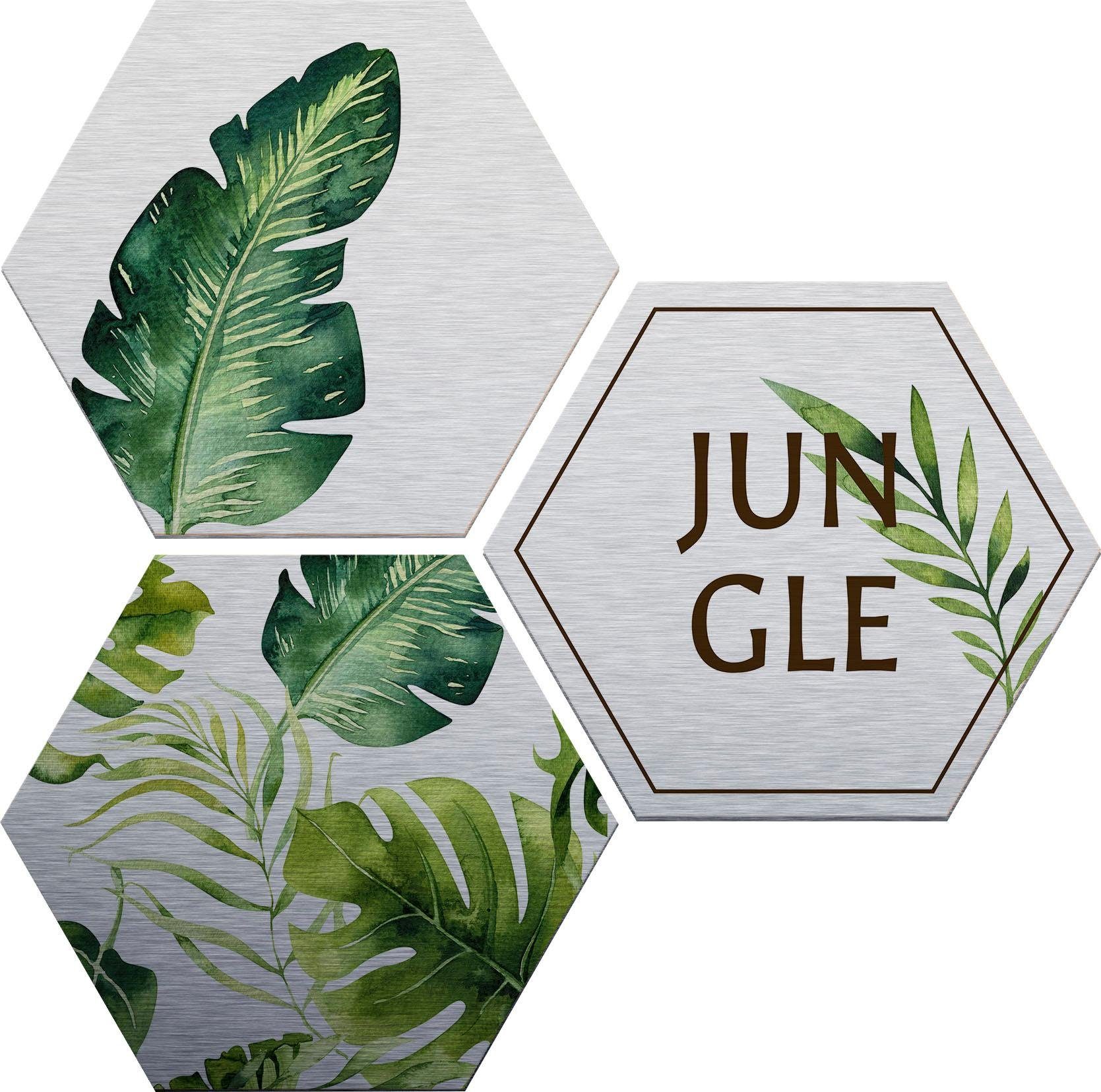 Alu-Dibond-Druck Jungle, (Set) Wall-Art - Kvilis