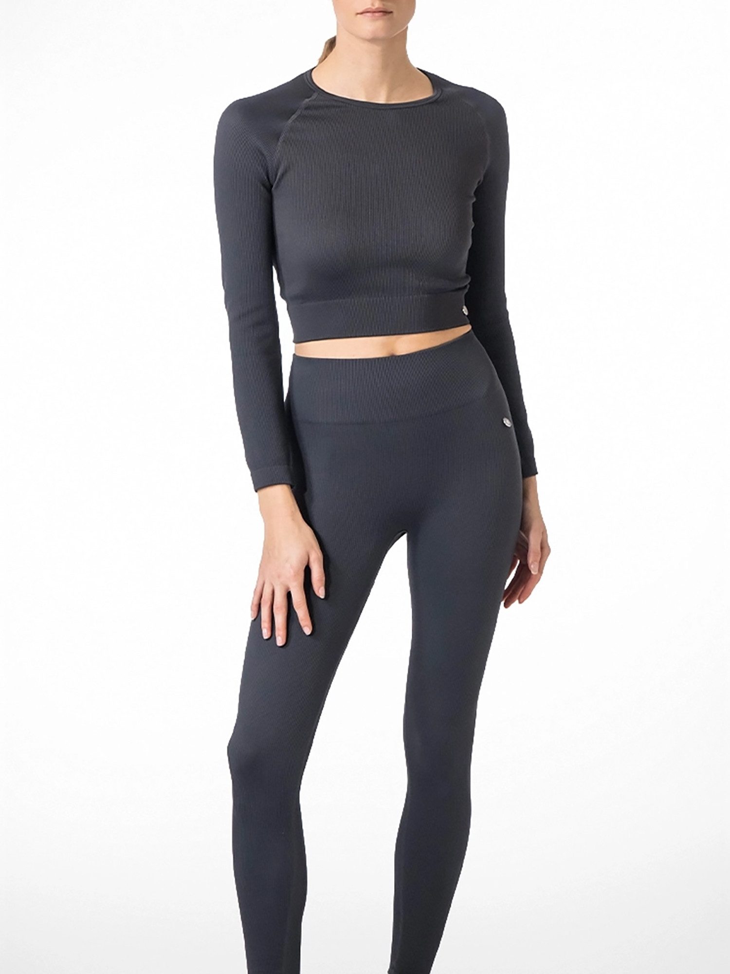 Nur Die Leggings NUR DIE x Kilian Kerner Damen Leggings in Ripp-Optik - High Waist Blickdicht - Ribbed - maximale Bewegungsfreiheit - körperbetont
