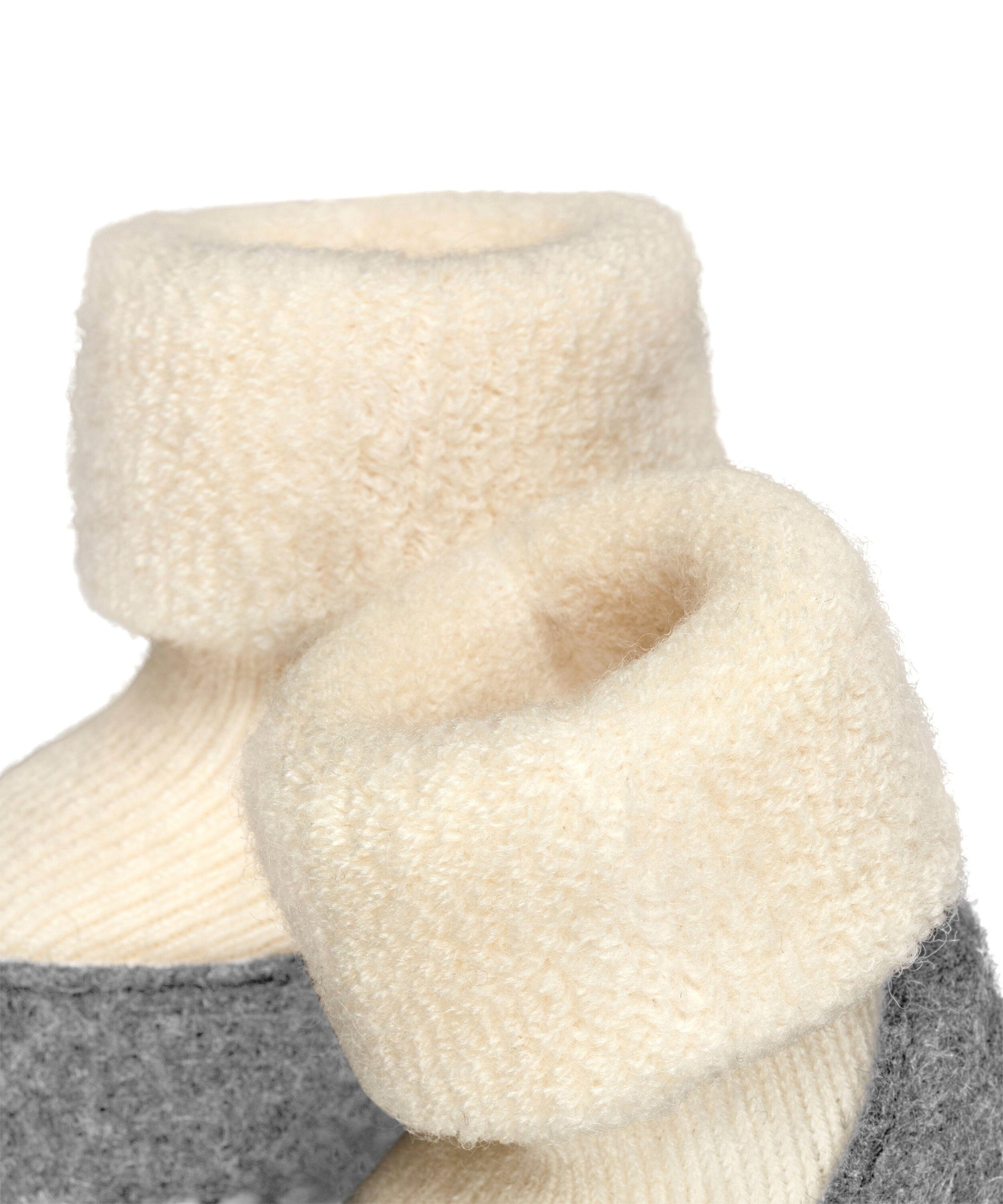 FALKE Haussocken Baby Cosyshoe Hausschuhe (1-Paar) mit Merinowolle & rutschhemmender Sohle