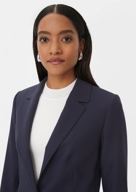 Comma Blusenblazer Blazer mit leichtem Futter Logo