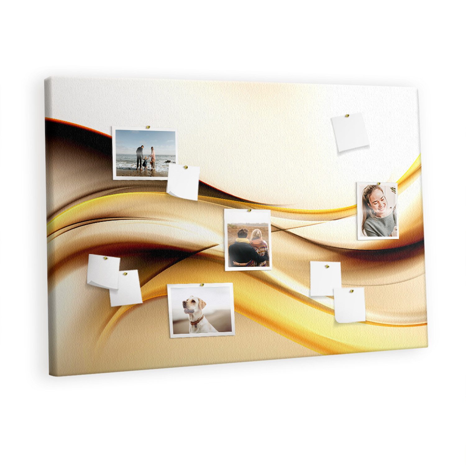 Tulup Pinnwand XXL Korkplatte Kork Pinnwand Dekor 120 cm x 80 cm, 100 Stk. Pinnadeln