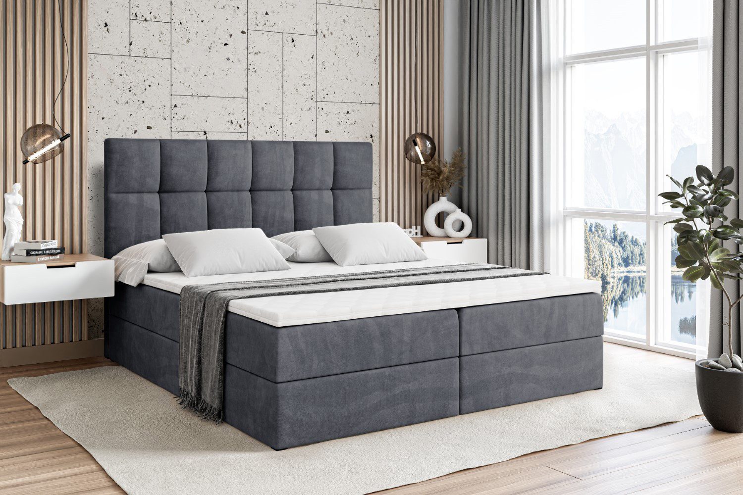 ALTDECOR Boxbett RICAR (Multipocket-Matratze H4. H3 günstig online kaufen