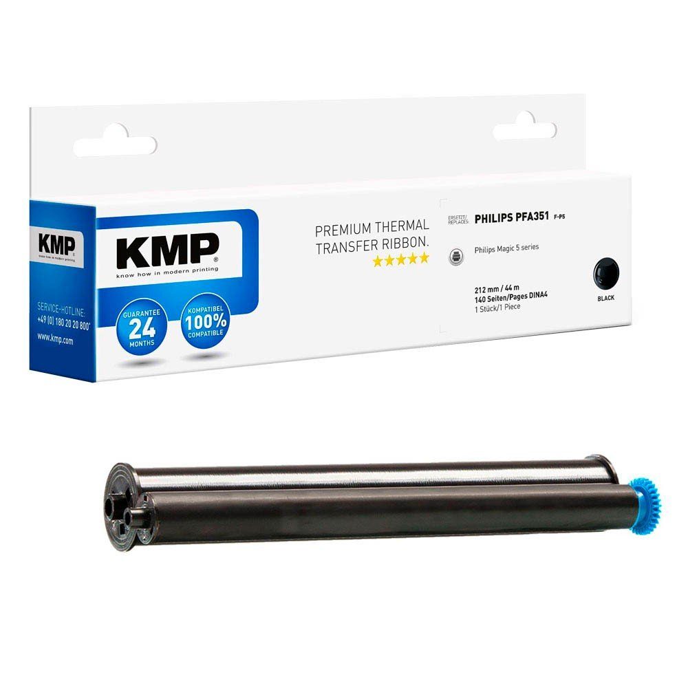 KMP 1 Rolle Thermotransferfilm F-P5 ERSETZT PFA351 / PFA352 Tintenpatrone (1 Farbe, 1-tlg) | Beschriftungsbänder