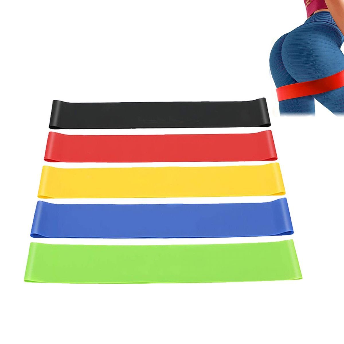Jormftte Trainingsbänder Yoga,Pilates,Gym Gymnastikband Widerstandsbänder,Dehnungsband für Mehrfarbig1