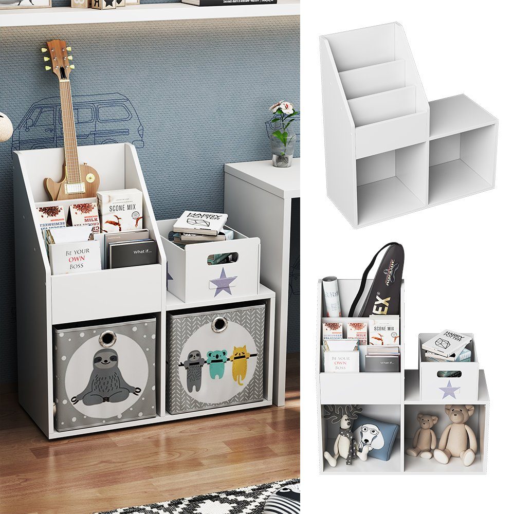 Vicco Bücherregal Conny, Weiß/Weiß, 72 x günstig online kaufen