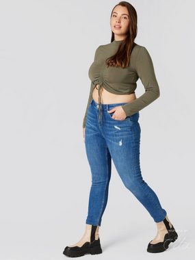 Guido Maria Kretschmer Curvy High-waist-Jeans Cosette (1-tlg) Cut-Outs