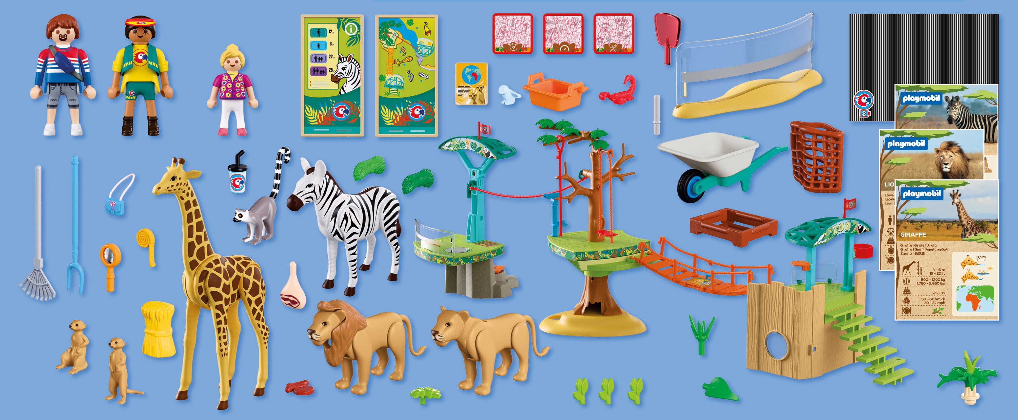 Playmobil® Zoo: Wildnis-Kletterpark (72070), Animals & Friends Konstruktions-Spielset, (169 St), Made in Europe – Bild 4 von 5