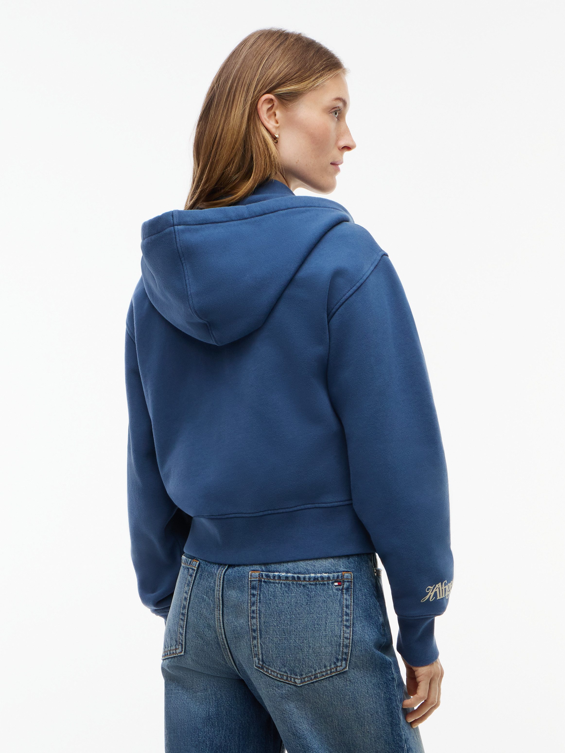 Tommy Hilfiger Sweatjacke STUDIO TOMMY ZIP-UP HOODIE SWT Baumwolle