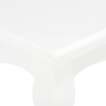 vidaXL Couchtisch Couchtisch Weiß 110x60x40 cm Kiefer Massivholz (1-St)