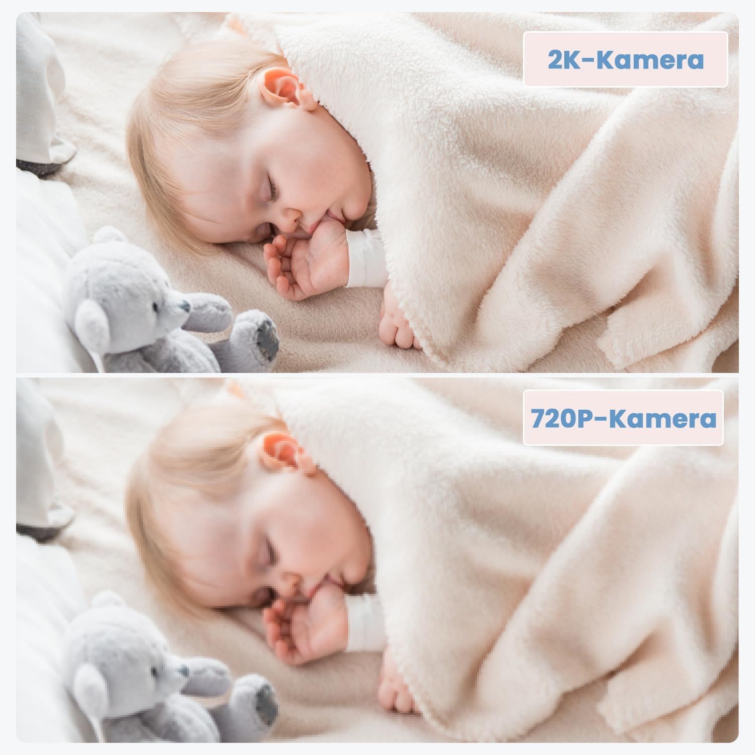 TWUFY 5 Zoll 2K Babyphone - Bild 4